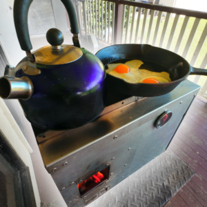 Dual Burner Rocket Stove Oven